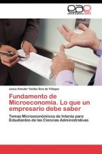 Fundamento de Microeconomia. Lo que un empresario debe saber