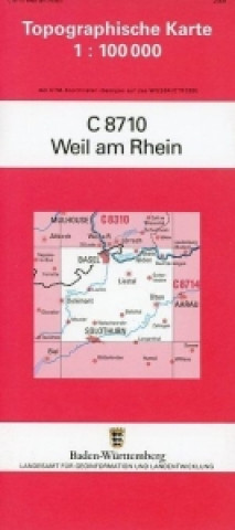 Topographische Karte Baden-Württemberg Weil am Rhein