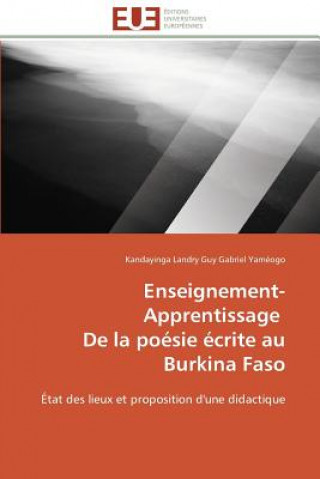 Enseignement-Apprentissage de la Po sie  crite Au Burkina Faso