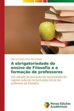obrigatoriedade do ensino de Filosofia e a formacao de professores