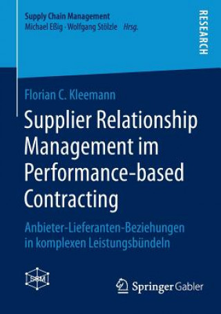 Supplier Relationship Management Im Performance-Based Contracting