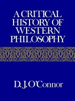 Critical History of Western Philosophy