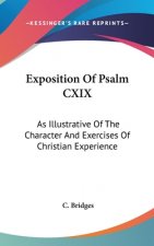Exposition Of Psalm CXIX: As Illustrative Of The Character And Exercises Of Christian Experience