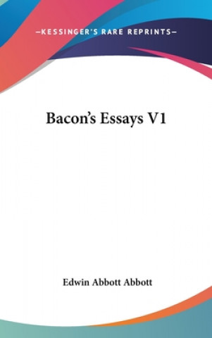 BACON'S ESSAYS V1