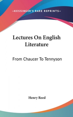 Lectures On English Literature