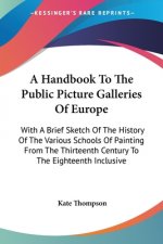 A HANDBOOK TO THE PUBLIC PICTURE GALLERI