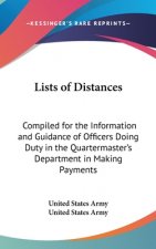 Lists Of Distances: Compiled For The Information And Guidance Of Officers Doing Duty In The Quartermaster's Department In Making Payments For Mileage