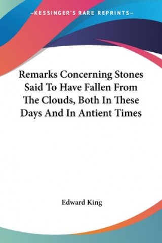 REMARKS CONCERNING STONES SAID TO HAVE F