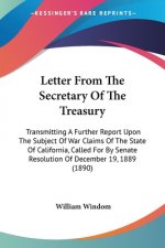 LETTER FROM THE SECRETARY OF THE TREASUR