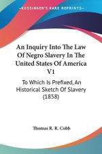 An Inquiry Into The Law Of Negro Slavery In The United States Of America V1: To Which Is Prefixed, An Historical Sketch Of Slavery (1858)