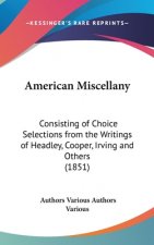 American Miscellany: Consisting Of Choice Selections From The Writings Of Headley, Cooper, Irving And Others (1851)