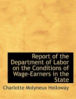 Report of the Department of Labor on the Conditions of Wage-Earners in the State
