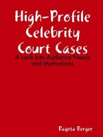 High-Profile Celebrity Court Cases: A Look Into Audience Needs and Motivations