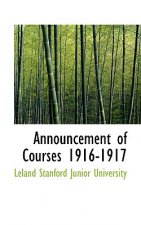 Announcement of Courses 1916-1917