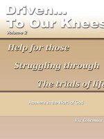 Driven To Our Knees - Volume 2
