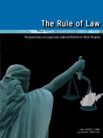 Rule of Law: Perspectives on Legal and Judicial Reform in West Virginia