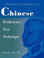 Chinese Proficiency Test Technique