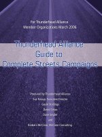 Thunderhead Alliance Guide to Complete Streets Campaigns