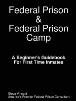 Federal Prison & Federal Prison Camp A Beginner's Guidebook For First Time Inmates