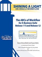 ABCs of Workflow for E-Business Suite Release 11i and Release 12