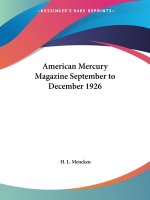 American Mercury Magazine (September to December 1926)