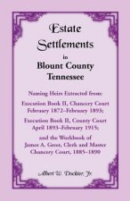 Estate Settlements of Blount County, Tennessee, Naming Heirs Extracted from