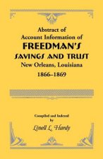 Abstract of Account Information of Freedman's Savings and Trust, New Orleans, Louisiana 1866-1869