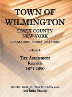 Town of Wilmington, Essex County, New York, Transcribed Serial Records, Volume 11, Tax Assessment Records, 1871-1890