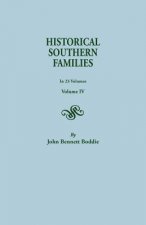 Historical Southern Families. in 23 Volumes. Volume IV