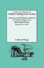 Collection of Upwards of Thirty Thousand Names of German, Swiss, Dutch,