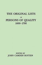 Original LIsts of Persons of Quality, 1600-1700. Emigrants, Religious Exiles, Political Rebels, Serving Men Sold for a Term of Years, Apprentices, Chi