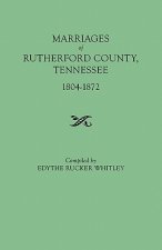Marriages of Rutherford County, Tennessee, 1804-1872