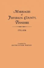 Marriages of Jefferson County, Tennessee, 1792-1836