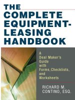 Complete Equipment-Leasing Handbook