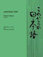 Japanese Now Teachers Manual Vol 4
