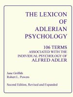Lexicon of Adlerian Psychology