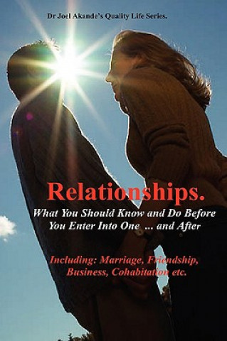 Relationships.What You Should Know and Do Before You Enter Into One...and After.