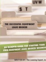 Successful Equipment Lease Broker