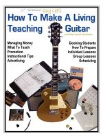 How To Make a Living Teaching Guitar (and Other Musical Instruments)