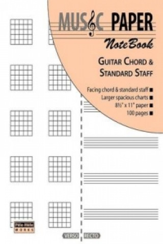 Music Paper Notebook - Guitar Chord & Standard Staff