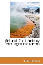 Materials for Translating from English Into German