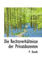 Rechtsverh Ltnisse Der Privatdozenten