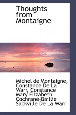 Thoughts from Montaigne
