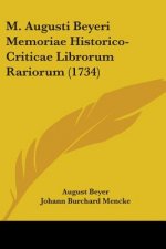 M. Augusti Beyeri Memoriae Historico-Criticae Librorum Rariorum (1734)