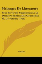Melanges De Litterature