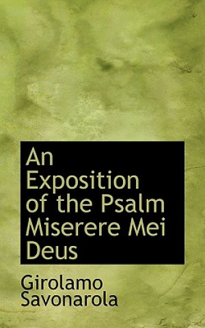 Exposition of the Psalm Miserere Mei Deus