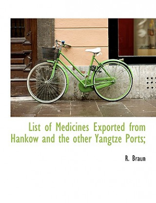 List of Medicines Exported from Hankow and the Other Yangtze Ports;