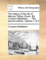 History of the Life of Marcus Tullius Cicero. by Conyers Middleton, ... the Second Edition. Volume 1 of 3