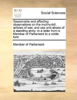 Seasonable and affecting observations on the mutiny-bill, articles of war, and use and abuse of a standing army: in a letter from a Member of Parliame