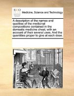 Description of the Names and Qualities of the Medicinal Compositions Contained in the Domestic Medicine Chest; With an Account of Their Several Uses.